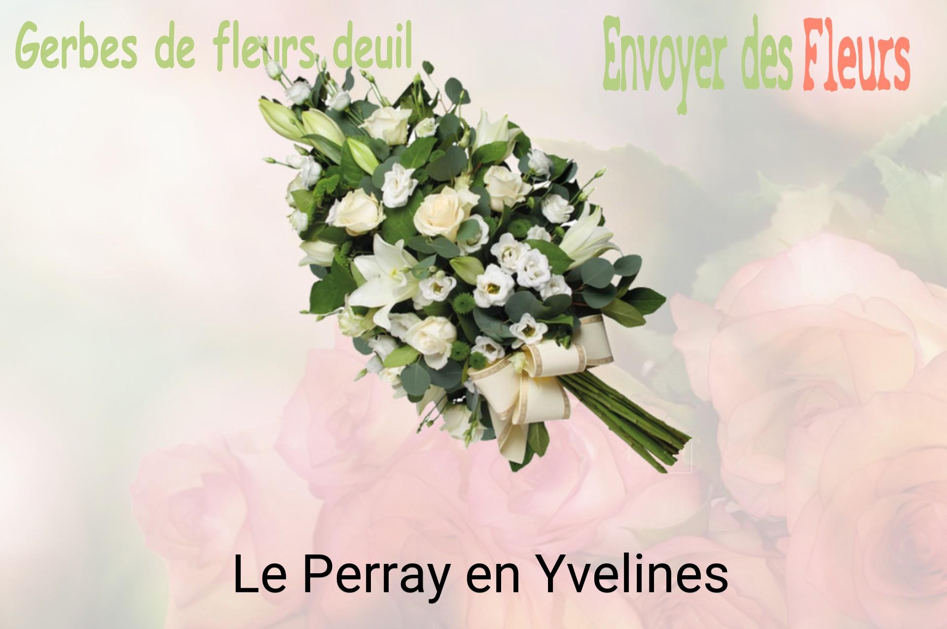 Gerbe de fleurs de deuil livrée à Le Perray-en-Yvelines